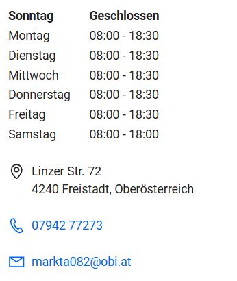 OBI Markt Freistadt