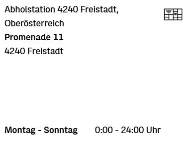 Postamt Abholstation Freistadt